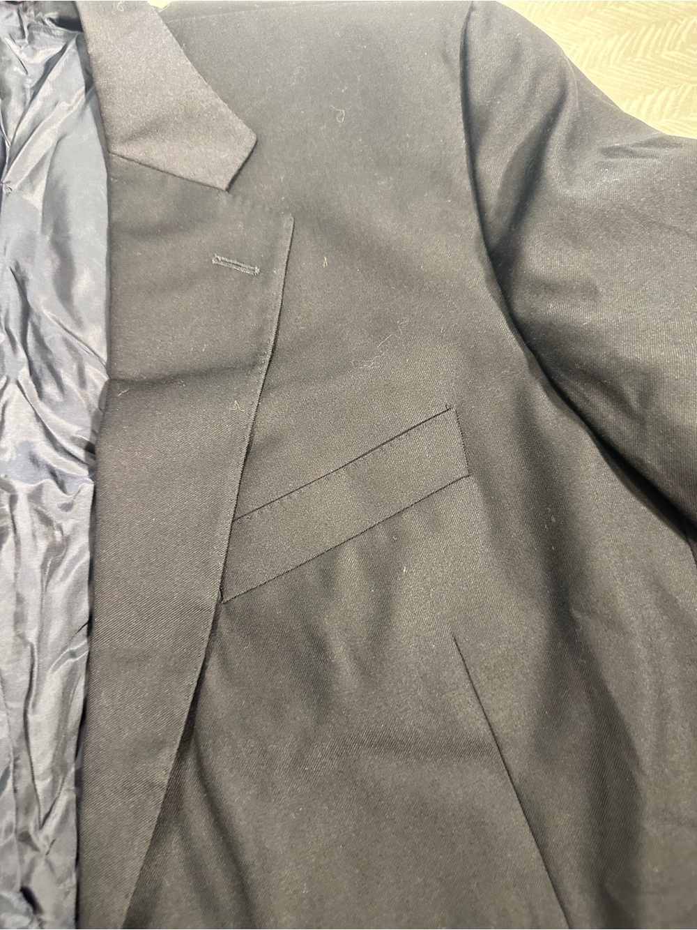 Samuelsohn Lora Piana Super 110’s Men's Wool Black Blazer -  Size 48L -998$